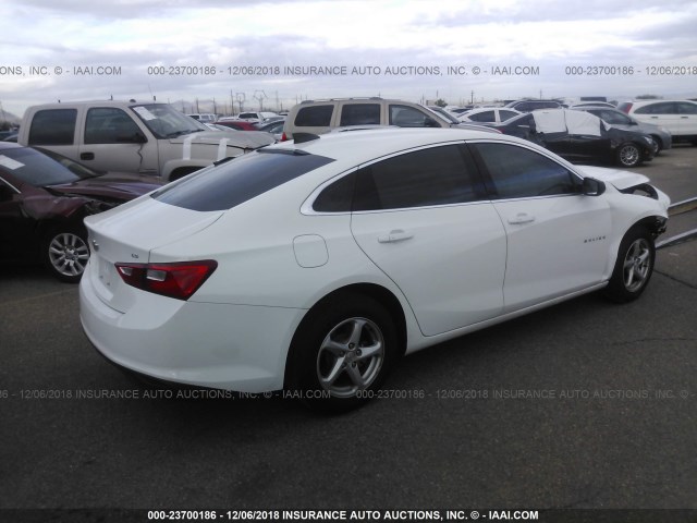 1G1ZB5STXGF357823 - 2016 CHEVROLET MALIBU LS 白色 照片 4
