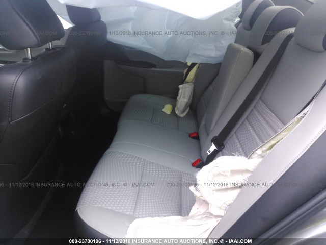 4T1BF1FK8FU013341 - 2015 TOYOTA CAMRY LE/XLE/SE/XSE GRAY photo 8