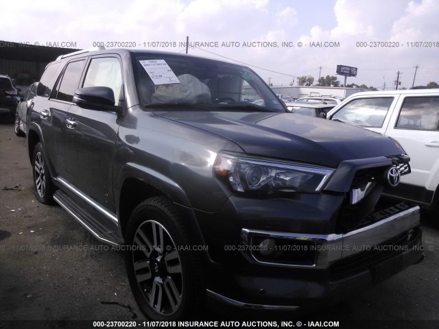 JTEBU5JR8G5404292 - 2016 TOYOTA 4RUNNER SR5 PREM/LTDL/TRAIL/TRD GRAY photo 1