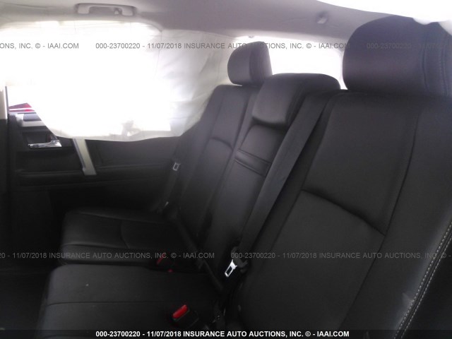 JTEBU5JR8G5404292 - 2016 TOYOTA 4RUNNER SR5 PREM/LTDL/TRAIL/TRD GRAY photo 8