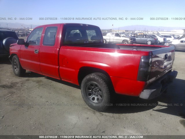 1GCEC19X46Z152838 - 2006 CHEVROLET SILVERADO C1500 RED photo 3