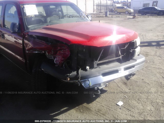 1GCEC19X46Z152838 - 2006 CHEVROLET SILVERADO C1500 RED photo 6