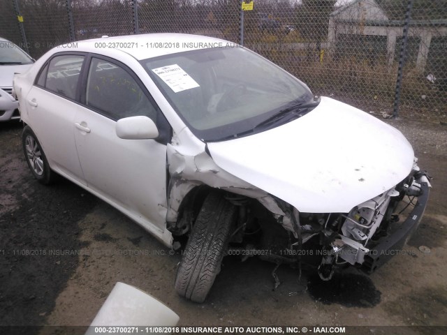 1NXBU40E19Z037981 - 2009 TOYOTA COROLLA S/LE/XLE WHITE photo 1