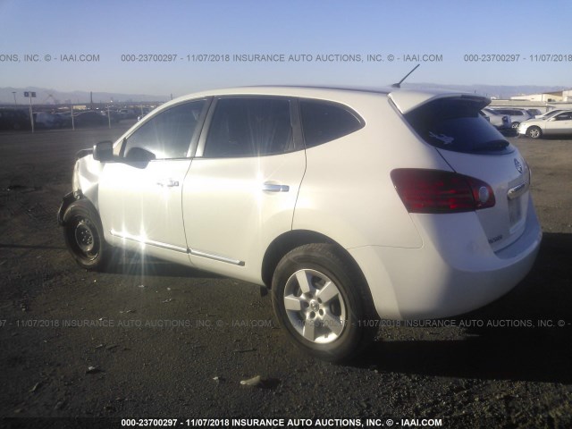 JN8AS5MV1BW298855 - 2011 NISSAN ROGUE S/SV/KROM WHITE photo 3