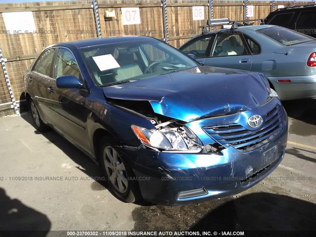 4T4BE46K08R035685 - 2008 TOYOTA CAMRY CE/LE/XLE/SE BLUE photo 1