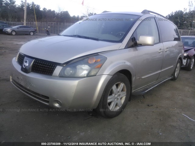 5N1BV28UX4N338636 - 2004 NISSAN QUEST S/SE/SL TAN photo 2