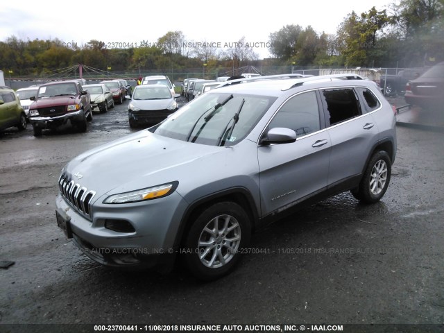 1C4PJMCB0FW639629 - 2015 JEEP CHEROKEE LATITUDE GRAY photo 2