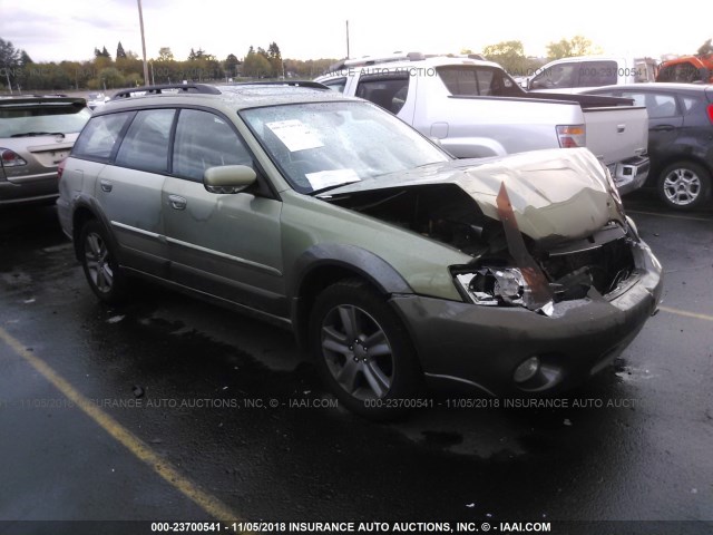 4S4BP86C254309730 - 2005 SUBARU LEGACY OUTBACK H6 R LL BEAN GREEN photo 1