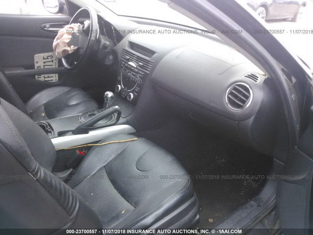 JM1FE173780214738 - 2008 MAZDA RX8 BLACK photo 5