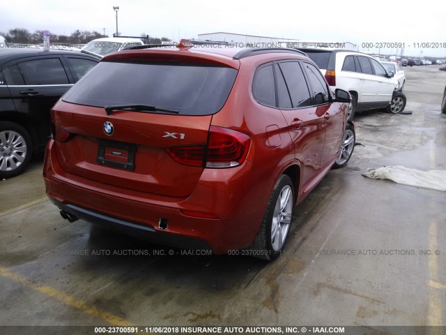 WBAVL1C59DVR84300 - 2013 BMW X1 XDRIVE28I ORANGE photo 4