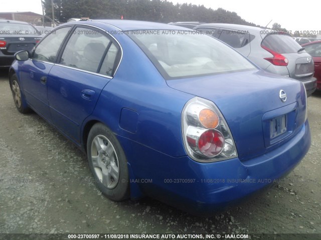 1N4AL11D22C164313 - 2002 NISSAN ALTIMA S/SL BLUE photo 3