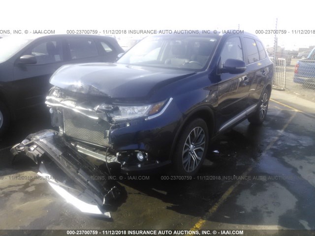 JA4AD3A36HZ002226 - 2017 MITSUBISHI OUTLANDER SE/SEL Dark Blue photo 2