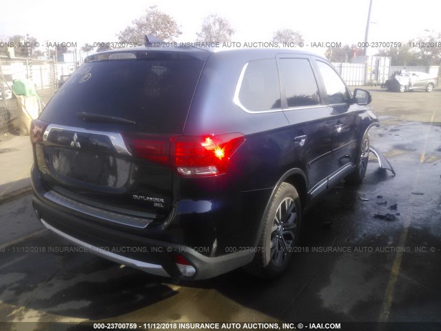 JA4AD3A36HZ002226 - 2017 MITSUBISHI OUTLANDER SE/SEL Dark Blue photo 4