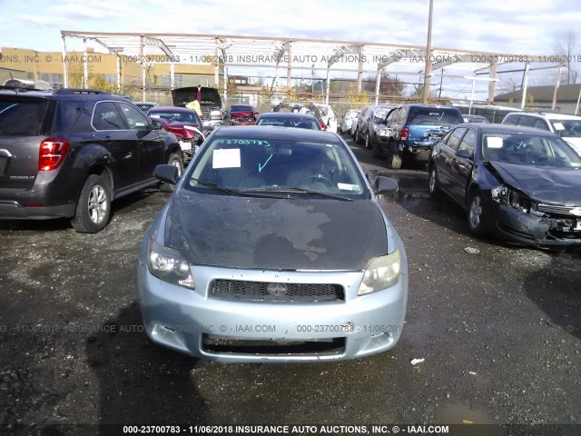 JTKDE177X60117887 - 2006 TOYOTA SCION TC BLUE photo 6