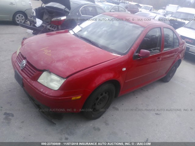 3VWRK69M12M085597 - 2002 VOLKSWAGEN JETTA GL RED photo 2