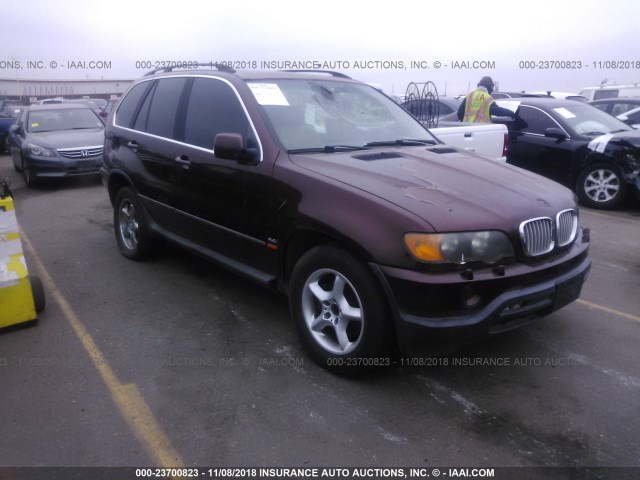 WBAFB33521LH07078 - 2001 BMW X5 4.4I RED photo 1