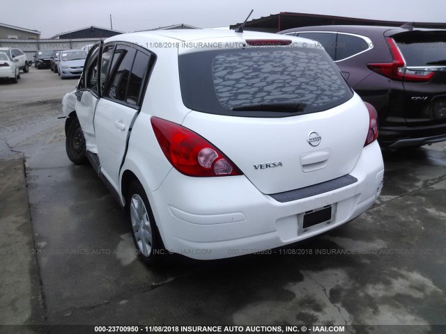 3N1BC1CP3CK229870 - 2012 NISSAN VERSA S/SL WHITE photo 3