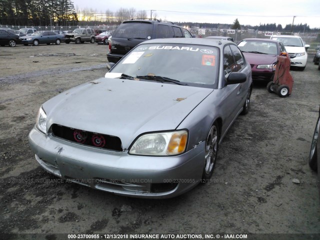 4S3BE635127200304 - 2002 SUBARU LEGACY L SILVER photo 2