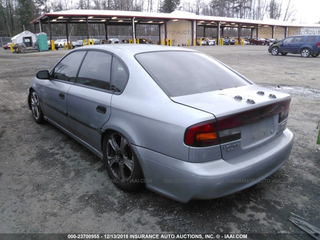 4S3BE635127200304 - 2002 SUBARU LEGACY L SILVER photo 3