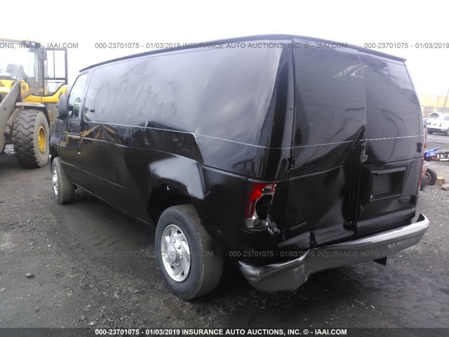 1FTNE1EW4EDA76038 - 2014 FORD ECONOLINE E150 VAN BLACK photo 3