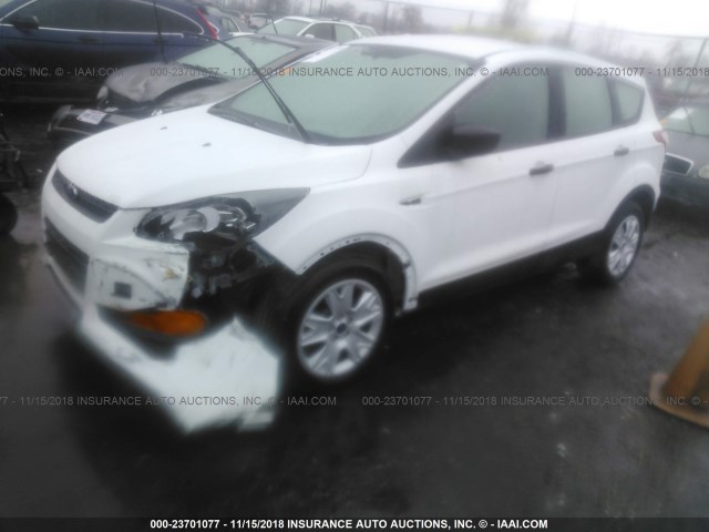 1FMCU0F74FUB51023 - 2015 FORD ESCAPE S WHITE photo 2