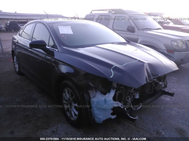 1FA6P0G70F5107883 - 2015 FORD FUSION S BLACK photo 1