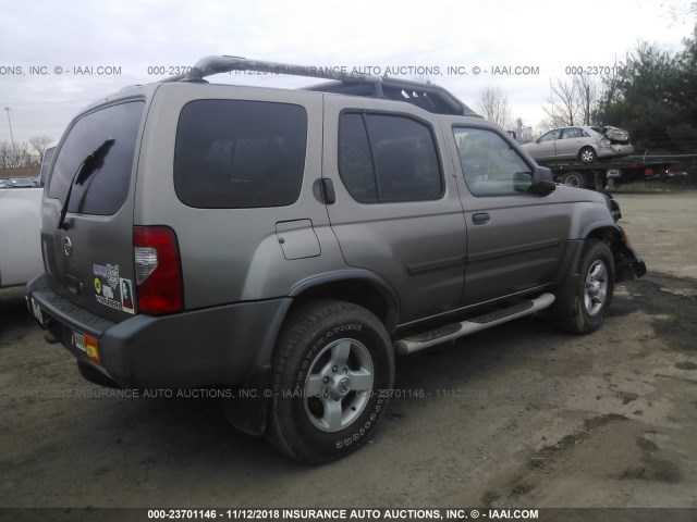 5N1ED28YX4C621343 - 2004 NISSAN XTERRA XE/SE BROWN photo 4