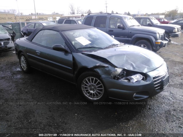 1C3EL55R14N149371 - 2004 CHRYSLER SEBRING LXI GREEN photo 1