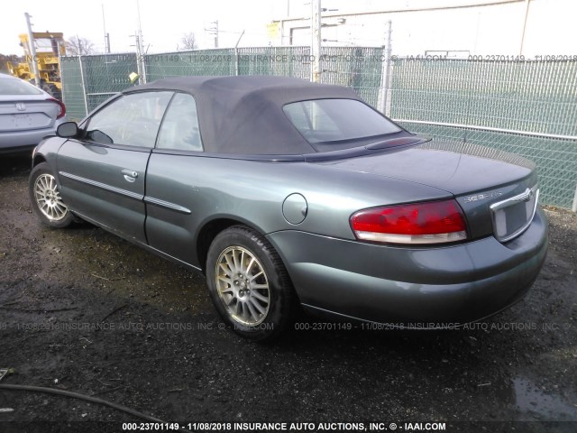 1C3EL55R14N149371 - 2004 CHRYSLER SEBRING LXI GREEN photo 3