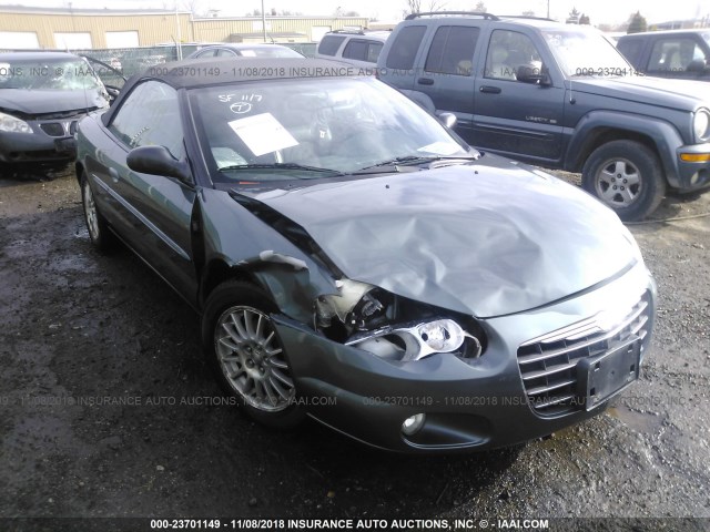 1C3EL55R14N149371 - 2004 CHRYSLER SEBRING LXI GREEN photo 6