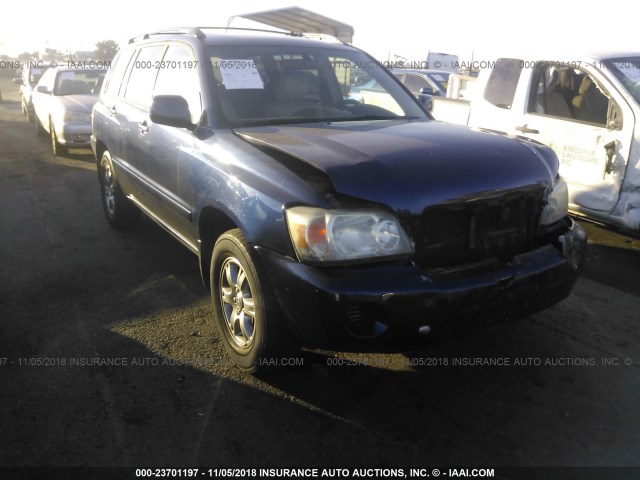 JTEDP21A150089693 - 2005 TOYOTA HIGHLANDER LIMITED BLUE photo 1