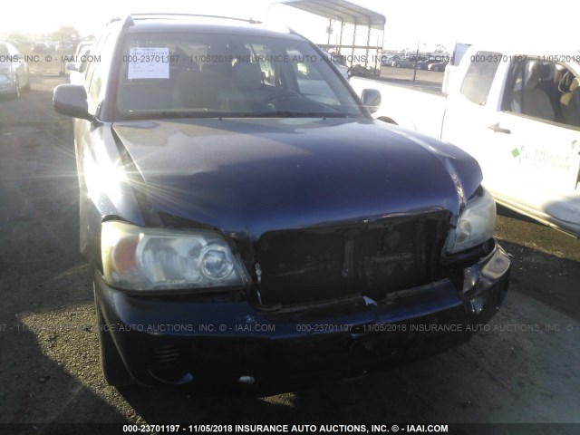 JTEDP21A150089693 - 2005 TOYOTA HIGHLANDER LIMITED BLUE photo 6