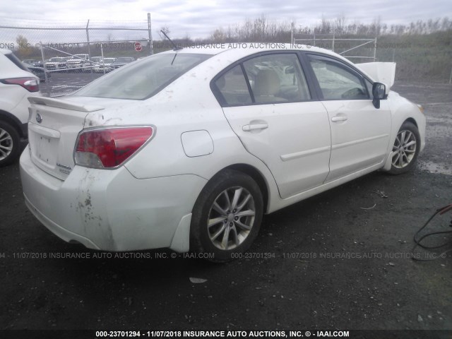 JF1GJAC69DH020875 - 2013 SUBARU IMPREZA PREMIUM WHITE photo 4