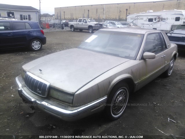 1G4EZ13L7MU405855 - 1991 BUICK RIVIERA TAN photo 2