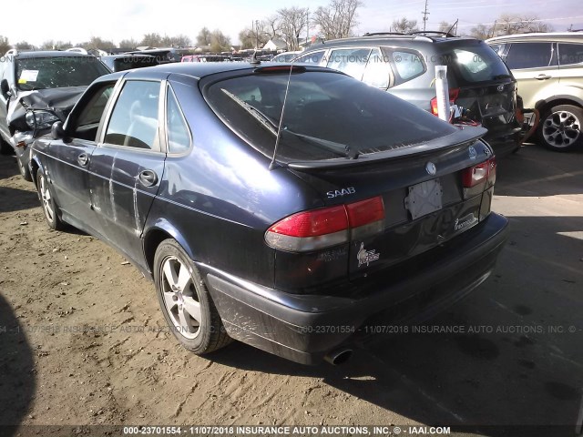 YS3DF58K122005971 - 2002 SAAB 9-3 SE BLUE photo 3