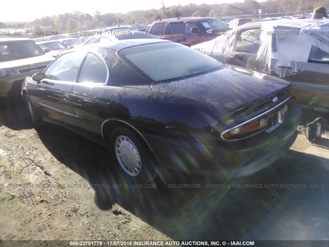 1G4GD22K5T4701171 - 1996 BUICK RIVIERA BLACK photo 3