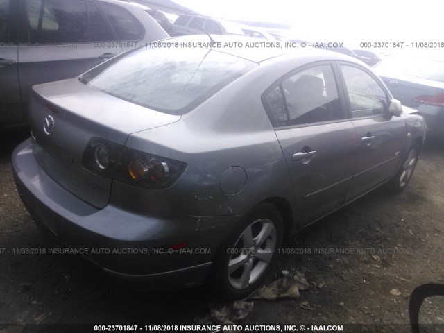 JM1BK123451278076 - 2005 MAZDA 3 S GRAY photo 4