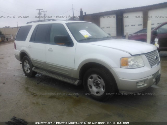 1FMPU18586LA05636 - 2006 FORD EXPEDITION EDDIE BAUER WHITE photo 1