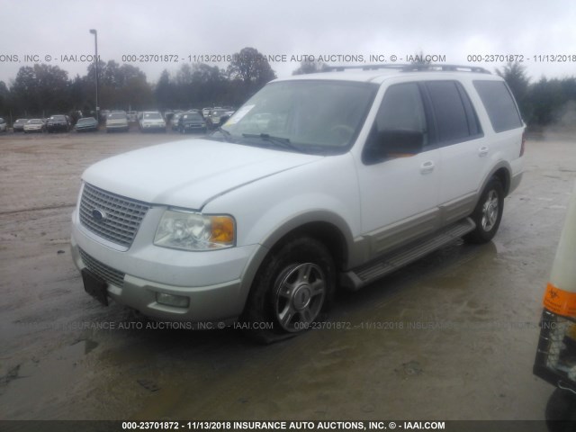 1FMPU18586LA05636 - 2006 FORD EXPEDITION EDDIE BAUER WHITE photo 2