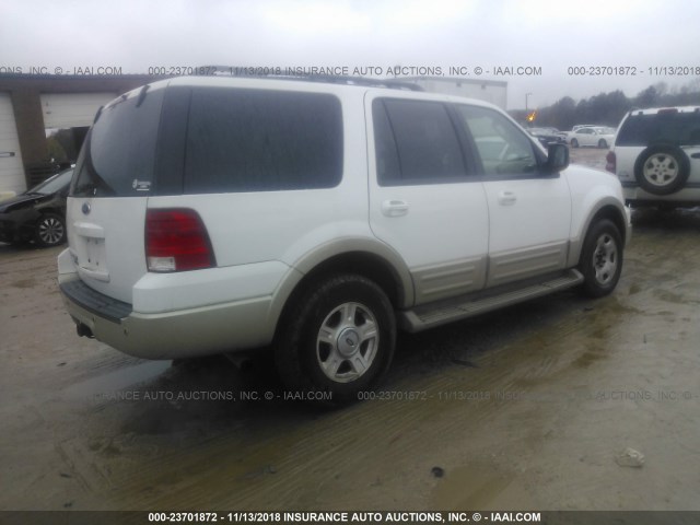 1FMPU18586LA05636 - 2006 FORD EXPEDITION EDDIE BAUER WHITE photo 4