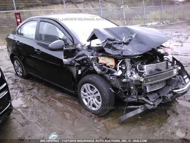 1G1JB5SH2H4156195 - 2017 CHEVROLET SONIC LS 黑色 照片 1
