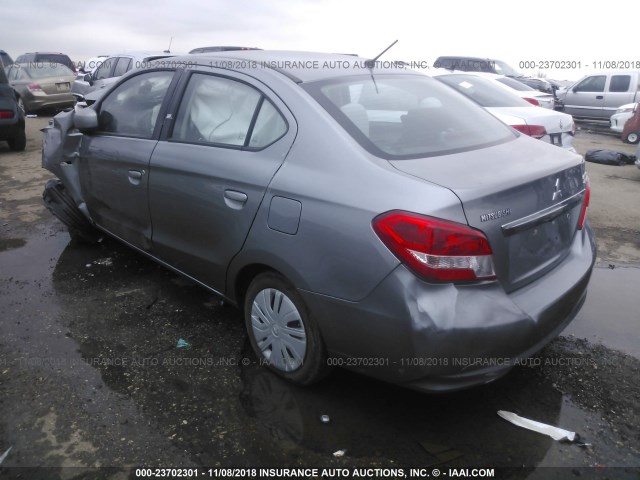 ML32F3FJ1HH004275 - 2017 MITSUBISHI MIRAGE G4 ES GRAY photo 3