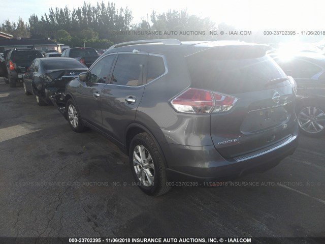 5N1AT2MT6GC889919 - 2016 NISSAN ROGUE S/SL/SV GRAY photo 3