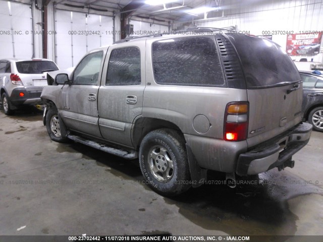 1GNEK13Z32J238574 - 2002 CHEVROLET TAHOE K1500 Pewter photo 3