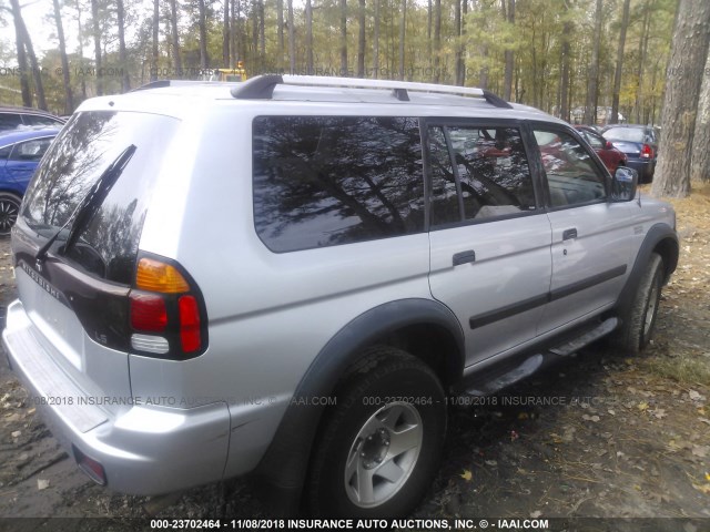 JA4LS21R04J001336 - 2004 MITSUBISHI MONTERO SPORT ES/SPORT LS GRAY photo 4