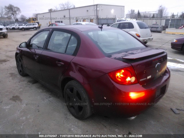 1G1AM58B877212960 - 2007 CHEVROLET COBALT SS RED photo 3