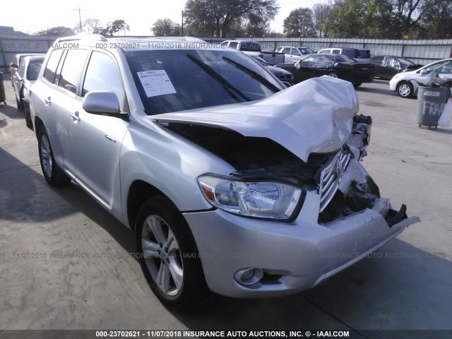 5TDYK3EH1AS018695 - 2010 TOYOTA HIGHLANDER LIMITED SILVER photo 1