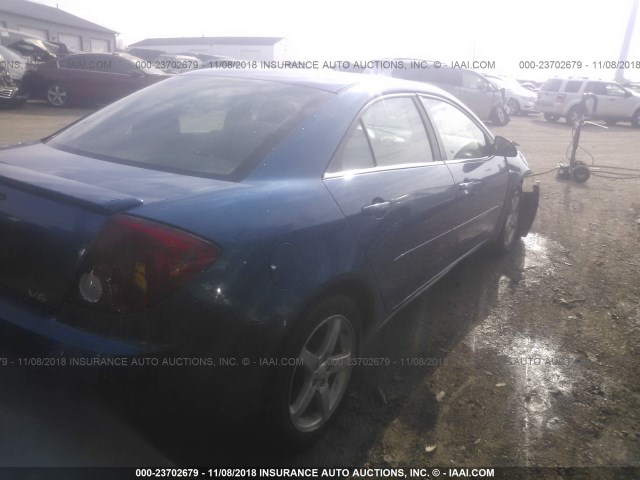 1G2ZG58N674210626 - 2007 PONTIAC G6 SE BLUE photo 4