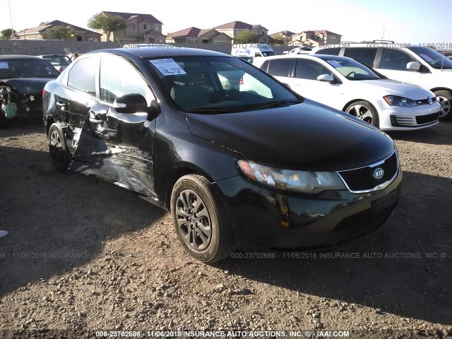 KNAFU4A20A5295432 - 2010 KIA FORTE EX BLACK photo 1