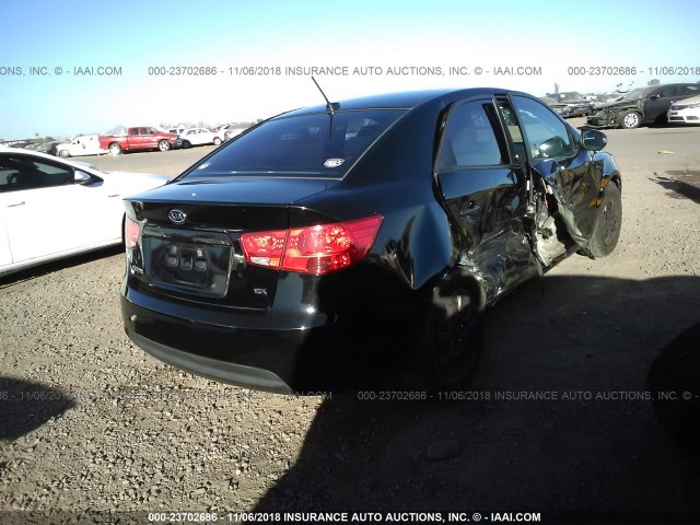 KNAFU4A20A5295432 - 2010 KIA FORTE EX BLACK photo 4